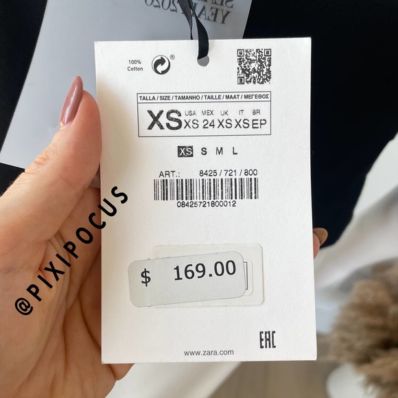 ZARA LIMITED EDITION WOOL BLEND COLORBLOCK MIDI DRESS - Picture 14 of 15